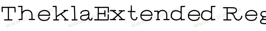 TheklaExtended Regul字体转换